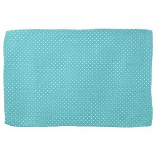 Polka dot pin dots girly chic blue pattern kitchen towel