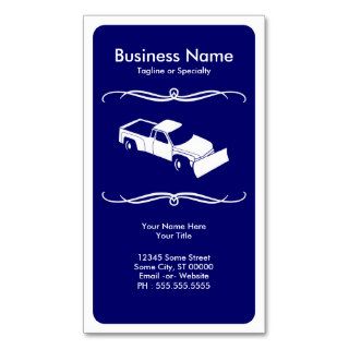 mod snow plow business card template
