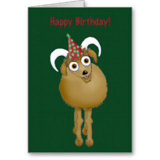 Happy Birthday Old Goat Greeting Cards
