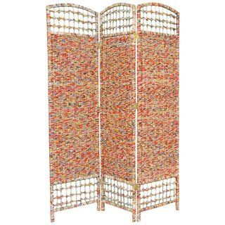 Recycled Magazine 5.5 foot Tall Room Divider (China) Decorative Screens
