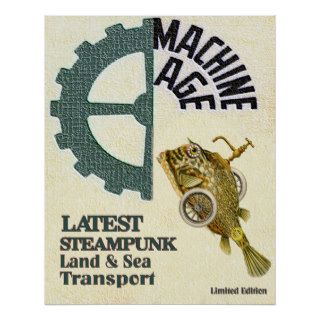 Latest Steampunk Land & Sea Travel Posters