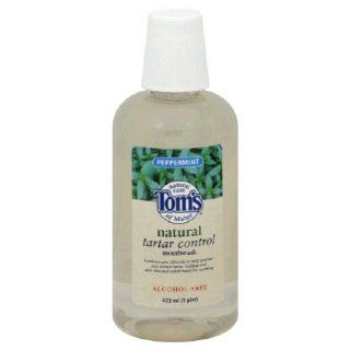 Tom's of Maine Natural Tarter Control Mouthwash, Peppermint 1 pt (473 ml) Health & Personal Care