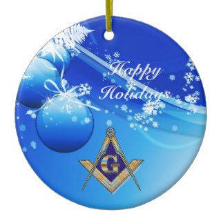 Personalize Masonic Emblem Ornament