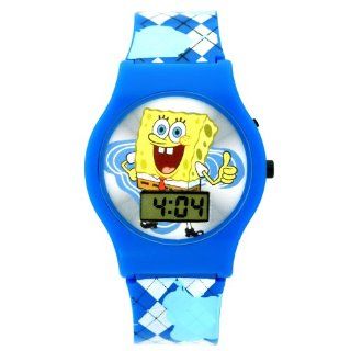 SpongeBob SquarePants Kids' SBP473 Blue and White Watch Watches