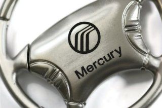 Mercury Chrome Steering Wheel Key Fob Authentic Logo Key Chain Key Ring Keychain Lanyard Automotive