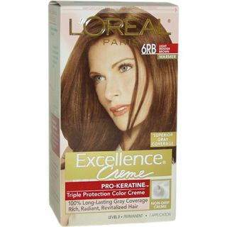 L'Oreal Excellence Creme Pro Keratine #6RB Light Reddish Brown Hair Color L'Oreal Hair Color