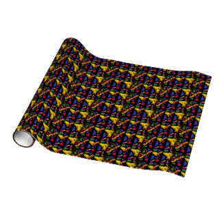 Colorful Giraffe Abstract Art Wrapping Paper