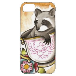 Raccoon Tea Party Case For iPhone 5C