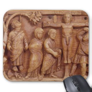 Crucifixion, carving, c.400 20 AD Mouse Pads