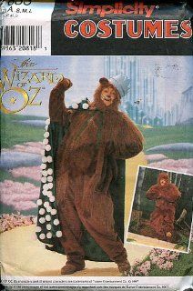 Simplicity Wizard of Oz Adult Costume Sewing Pattern ~ Cowardly Lion ~ S/M/L Sewing Templates Clothing