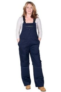 Rosies   Womens Cotton Denim Bib   Navy Blue   Ladies Work Overalls Overalls And Coveralls Workwear Apparel Clothing