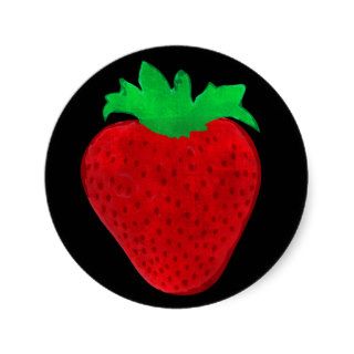 Strawberry Vintage Look Stickers