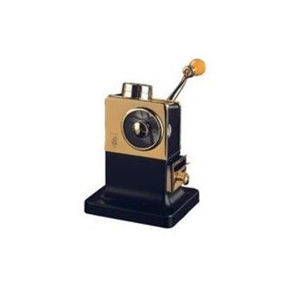 El Casco Pencil Sharpener With Base / Top Load Black And 23KT Gold Plated M 475LN Kitchen Products Kitchen & Dining