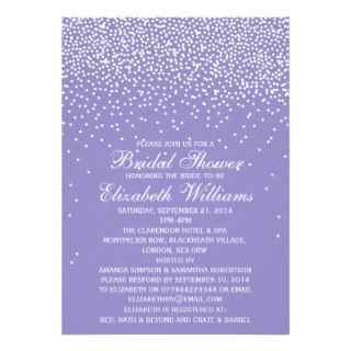 Modern Sparkly Glitter Effect Bridal Shower Invite