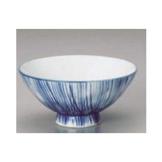 rice bowl kbu475 29 092 [4.61 x 2.05 inch] Japanese tabletop kitchen dish Rice bowl up and down brush marks six soldiers thickness flat mouth [11.7 x 5.2cm] inn restaurant tableware restaurant business kbu475 29 092 Kitchen & Dining