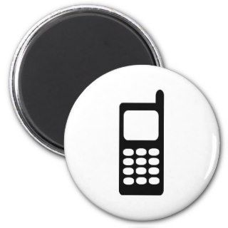 Cell phone refrigerator magnet