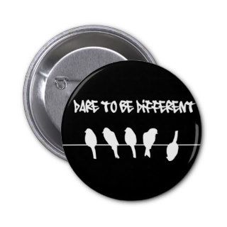 Birds on a wire – dare to be different (black) pin