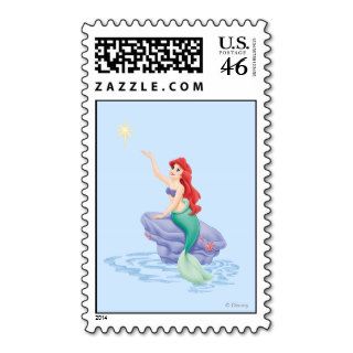 Ariel Sitting on Rock Postage