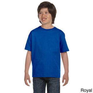 Fruit Of The Loom Fruit Of The Loom Youth Cotton Lofteez Hd T shirt Blue Size L (14 16)