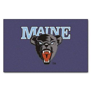 FANMATS NCAA University of Maine Black Bears Nylon Face Starter Rug Automotive