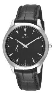 Zenith Men's 03.2010.681/21.c493 Elite Ultra Thin Black Dial Watch Zenith Watches