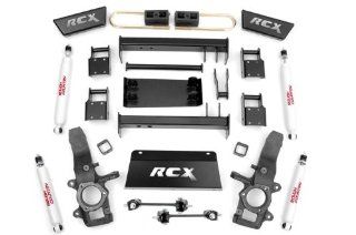 Rough Country 477.20   4 5 inch Suspension Lift Kit (3 inch Rear Blocks) with Premium N2.0 Series Shocks Automotive