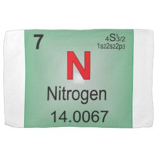 Nitrogen Individual Element of the Periodic Table Kitchen Towels