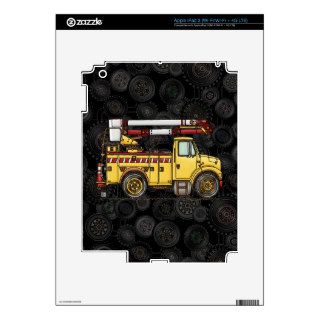 Cute Cherry Picker Truck Decal For iPad 3