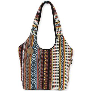 Catori Scoop Tote 17"X6 1/2"X11" Terra Noche Laurel Burch Craft Lover's Gifts