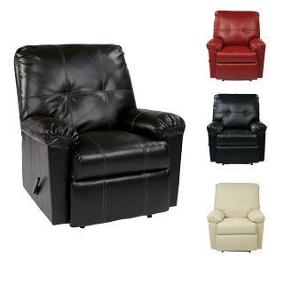 Kensington Eco friendly Leatherette Recliner With Solid Wood Legs