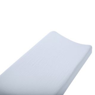 Aden & Anais solid blue changing pad cover