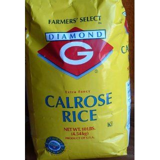 Diamond G Calrose Extra Fancy White Rice (Ten Pounds)  White Rice Produce  Grocery & Gourmet Food