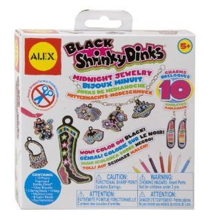 ALEX Toys   Craft Black Shrinky Dinks Midnight Jewelry 494G Toys & Games