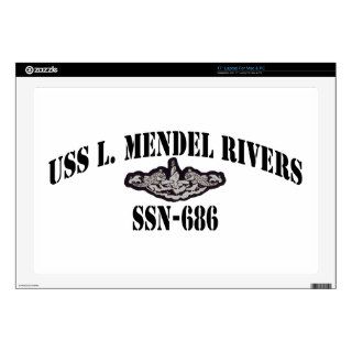 USS L MENDEL RIVERS (SSN 686) LAPTOP SKIN