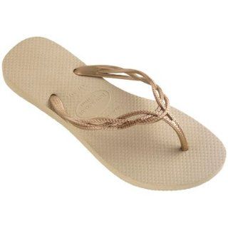 Havaianas Flash Sweet (41/42 BR, Sand Grey/Light Golden) Sandals Shoes