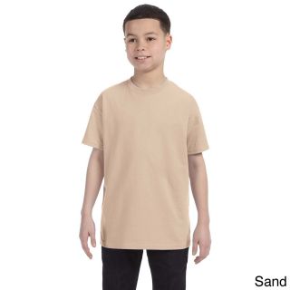 Gildan Gildan Youth Heavy Cotton T shirt Tan Size L (14 16)