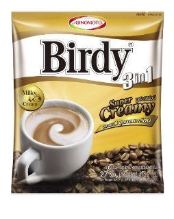 Birdy Super Creamy 3 in 1 Instant Coffee Mix Rosted Aroma Blend   Pack of 27 Sticks  Grocery & Gourmet Food