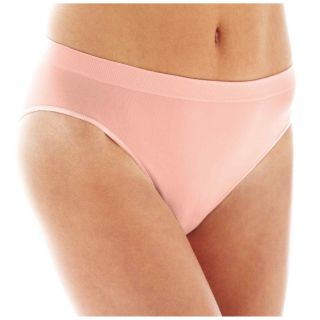 Ambrielle Seamless High Cut Panties, Pink