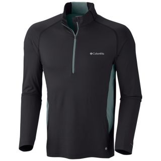 Columbia Sportswear Freeze Degree Shirt   UPF 50  Zip Neck  Long Sleeve (For Men)   BLACK (2XL )