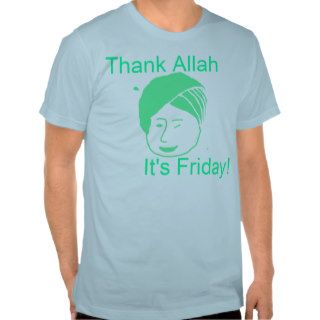 Thank Allah It's Friday T Shirts