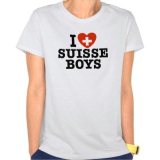 I Love Suisse Boys T Shirt