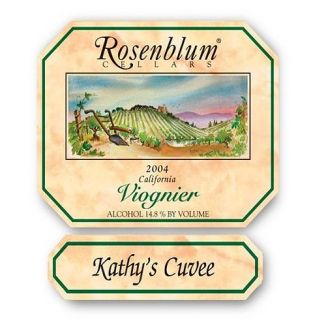 Rosenblum   Viognier Lodi Kathy's Cuvee 2006 Wine