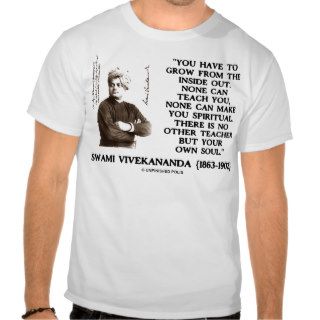 Swami Vivekananda Grow Inside Out Spiritual T shirts