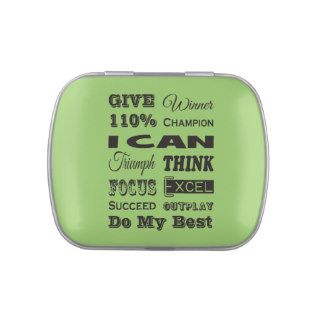 Give 110% Inspirational Motivational Jelly Belly Tin