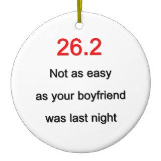 26.2 Not As Easy Christmas Ornament