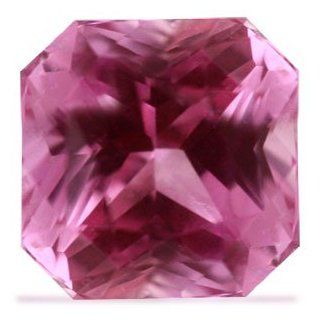 1.92 Carat Loose Pink Sapphire Emerald Cut Jewelry