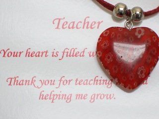 Teacher's Heart Jewelry