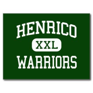Henrico   Warriors   High   Richmond Virginia Postcard