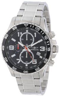 Invicta Men's 14875 Specialty Chronograph Black Textured Dial Stainless Steel Watch Invicta Watches