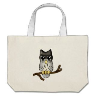 LWood Owl Cute Halloween Critter Canvas Bag